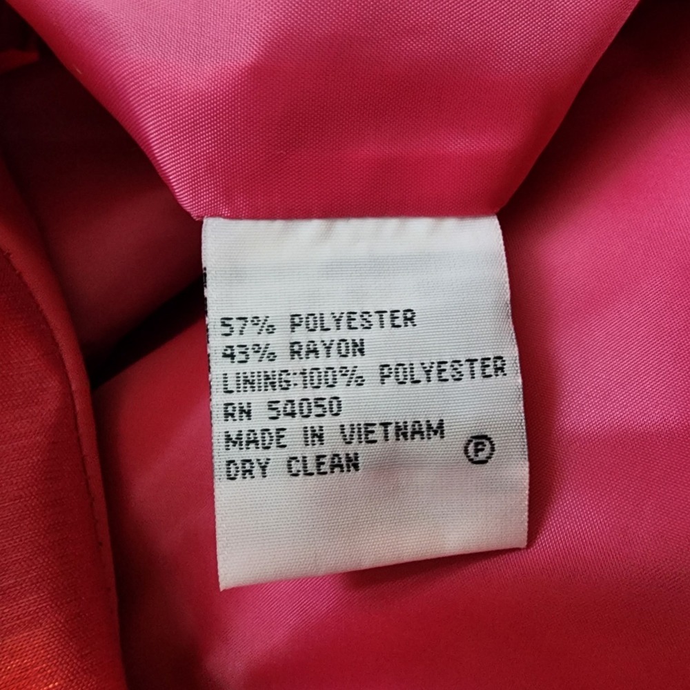 LE‎ SUIT Essentials Size 18 Shimmering Pink Barbiecore Special Occasion Blazer - Picture 13 of 13